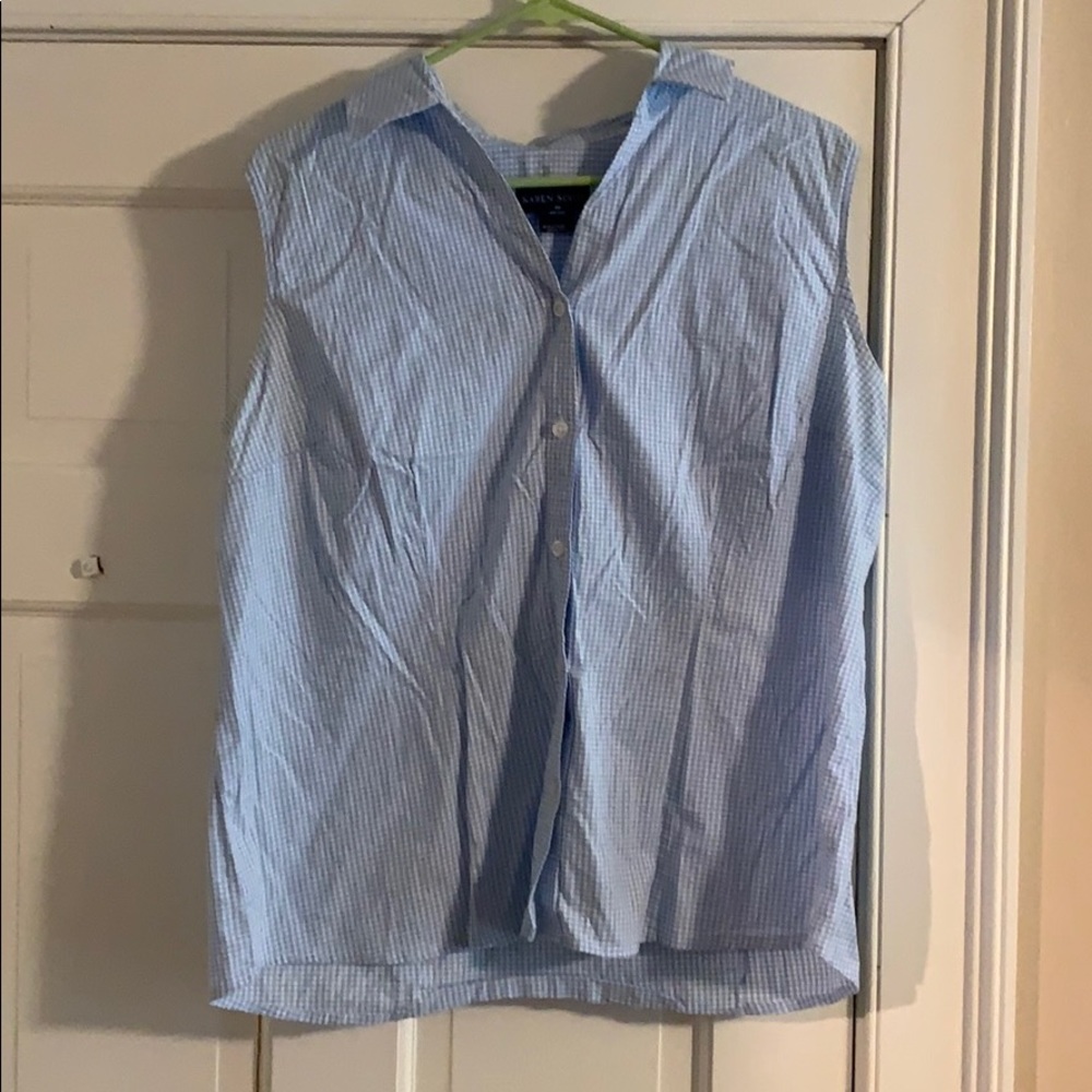 Karen Scott button down tank top size 18